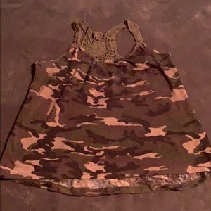 NOBO Camo Crocheted Tank - LG